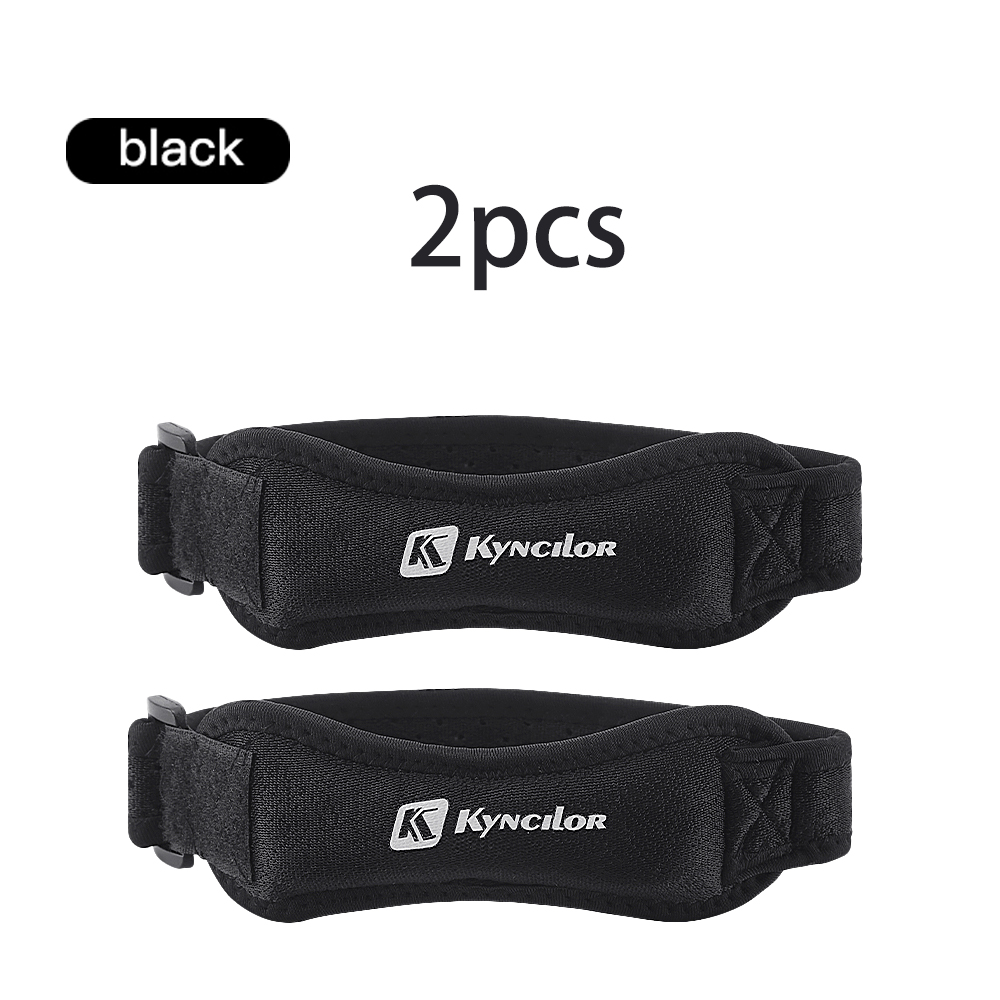 Rugged Sport Strap - สายรัดพยุงเข่าแบบปรับได้ 2 ชิ้น, สายรัดเข่าแบบระบายอากาศสำหรับวิ่ง, บาสเก็ตบอล, เดินป่า,