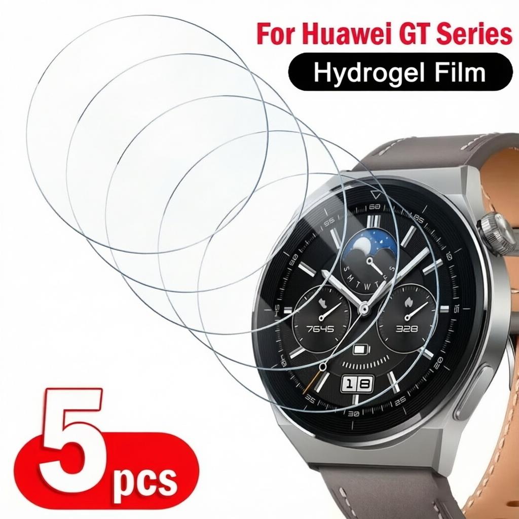 Titan Smartwatch Accessories - 1-5 ชิ้นฟิล์มไฮโดรเจลสำหรับนาฬิกาหัวเว่ย GT3 โปร รันเนอร์ ES