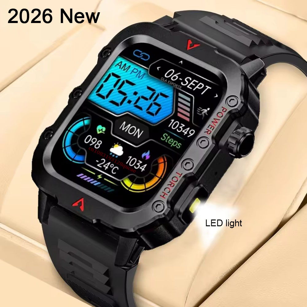 Smartwatch X12 - นาฬิกาสมาร์ทวอทช์ผู้ชายรุ่นใหม่ ไฟฉาย LED ระบบ GPS สำหรับกิจกรรมกลางแจ้ง