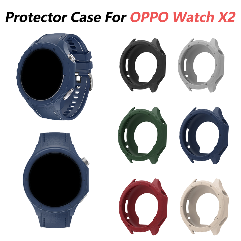 Smartwatch X2 - สำหรับนาฬิกา OPPO X2 สมาร์ทวอทช์เคสซิลิโคนอ่อนนุ่มป้องกันรอยขีดข่วนฝาครอบกันชนสำหรับนาฬิกา OPPO X2