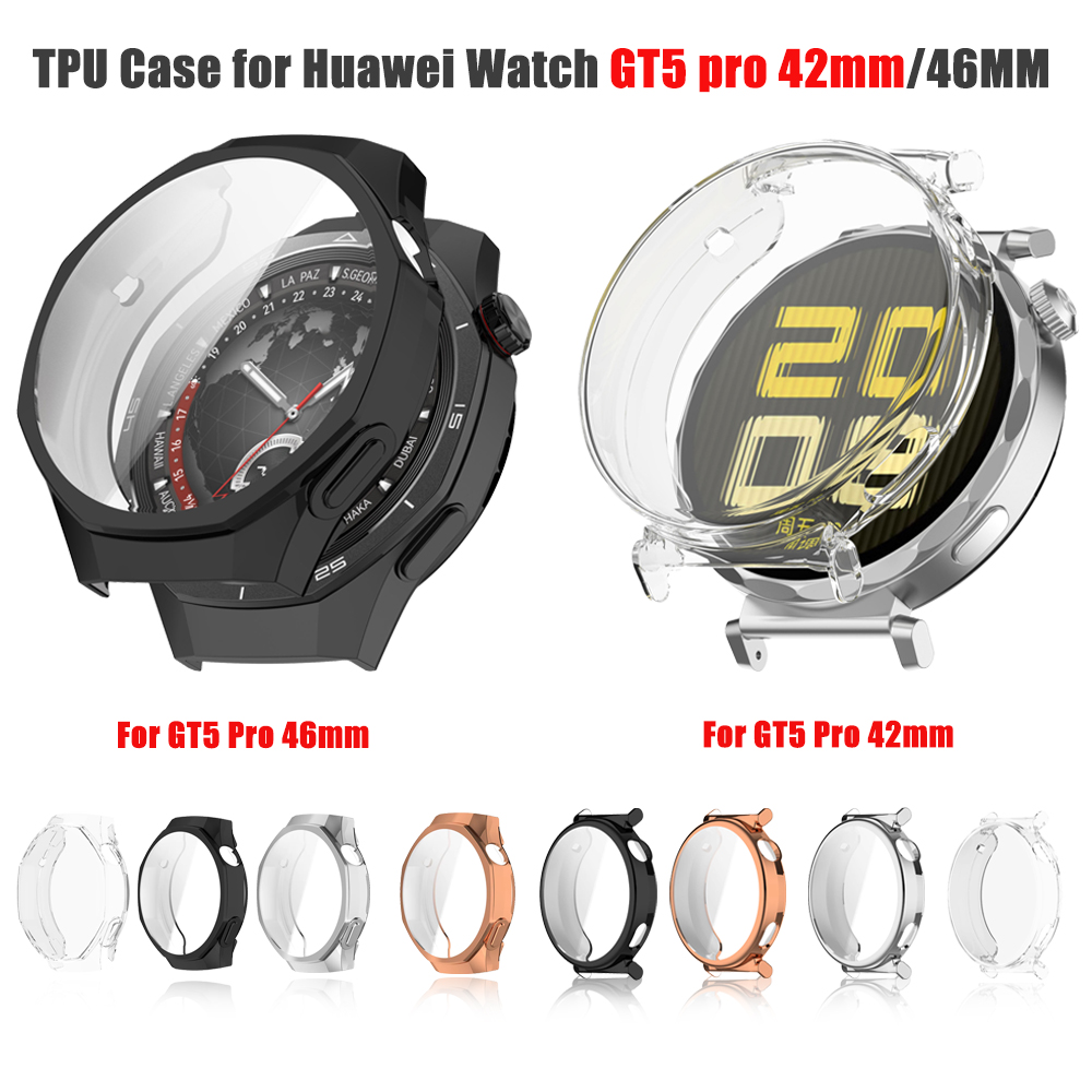Titan Smartwatch Accessories - กรณีTPUสําหรับHuawei Watch GT5 Pro 42 มม.ป้องกันหน้าจอกันชนเปลือกป้องกันสําหรับHuawei