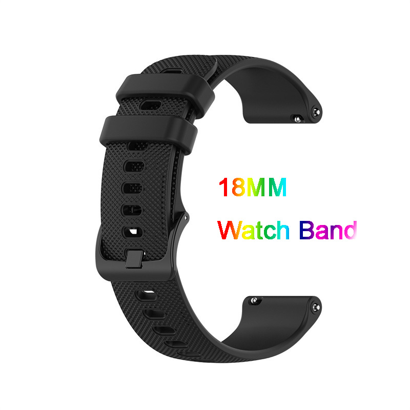 Fossil Smartwatch Accessories - สายนาฬิกาข้อมือซิลิโคน18มม. ใช้ได้กับนาฬิกาอัจฉริยะรุ่น6/5E 42มม./Gen 4 Q Venture