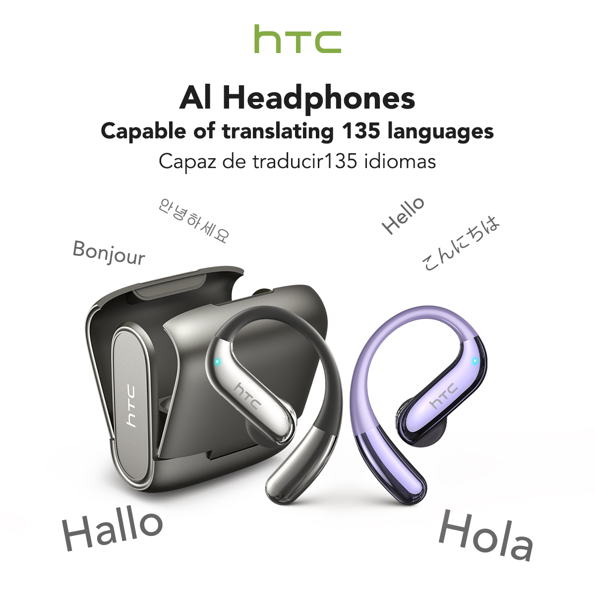Smartwatch X12 - HTC NE23 OWS หูฟังไร้สาย 6.0 หูฟังแปลลดเสียงรบกวนแบบ