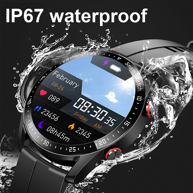 ECG + PPG บลูทูธสมาร์ทนาฬิกาผู - Smartwatch Custom บทวิจารณ์และราคา