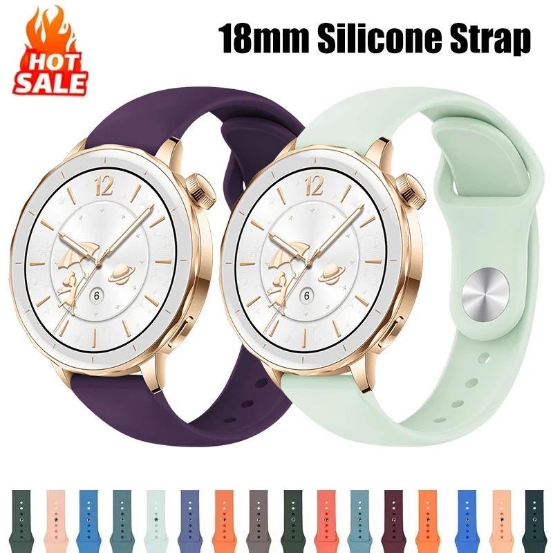 สายนาฬิกาซิลิโคน 18 มม.สําหรับ - Fossil Smartwatch Accessories บทวิจารณ์และราคา
