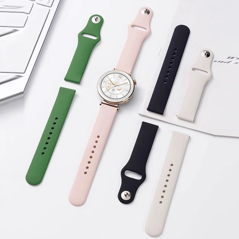 สายนาฬิกาซิลิโคน 18 มม.สําหรับ - Fossil Smartwatch Accessories บทวิจารณ์และราคา
