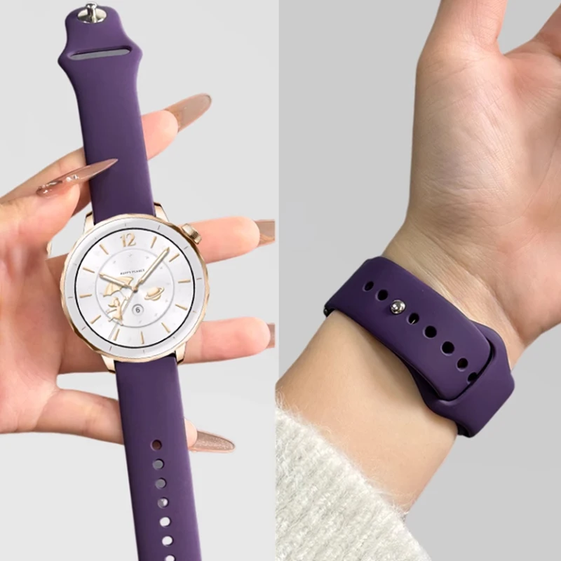 สายนาฬิกาซิลิโคน 18 มม.สําหรับ - Fossil Smartwatch Accessories บทวิจารณ์และราคา