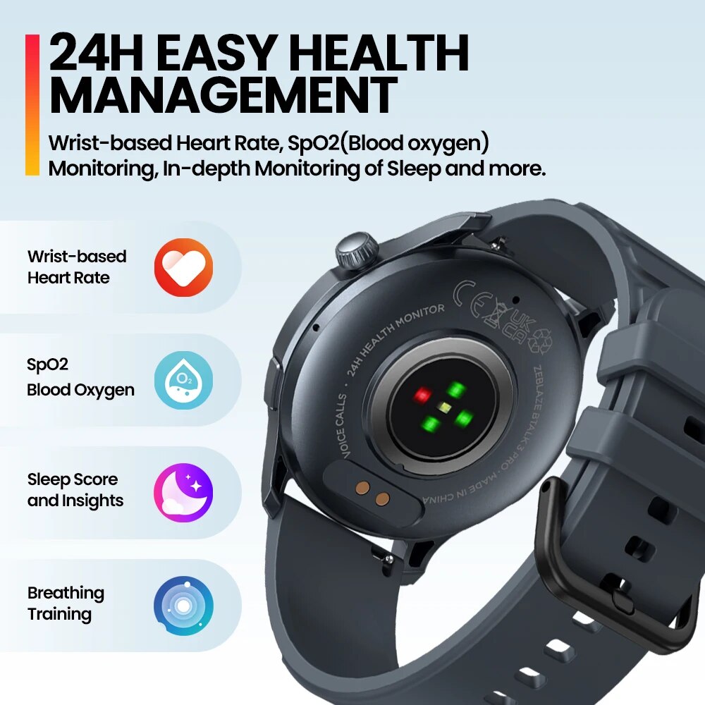 ใหม่ Zeblaze Btalk 3 PRO 1.43  - Smartwatch X2 บทวิจารณ์และราคา