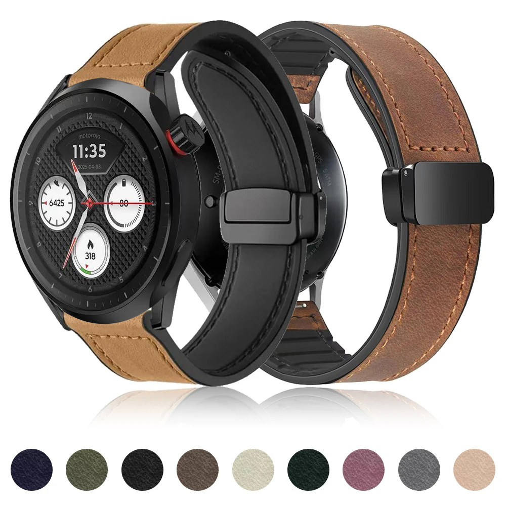 สายหนังนุ่มสำหรับโมโตโรล่า โมโ - Motorola Smartwatch Accessories บทวิจารณ์และราคา