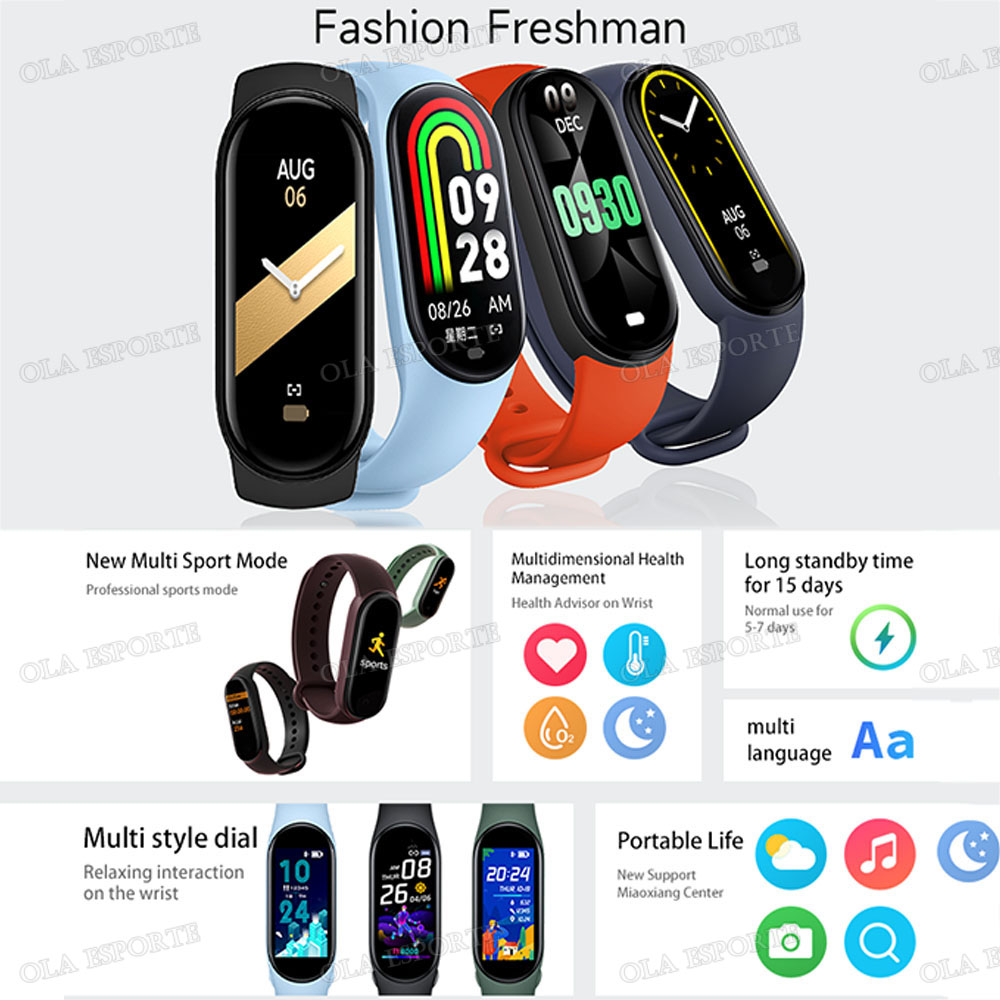 M8 สมาร์ทวอทช์ผู้ชายผู้หญิงฟิต - Smartwatch X12 บทวิจารณ์และราคา