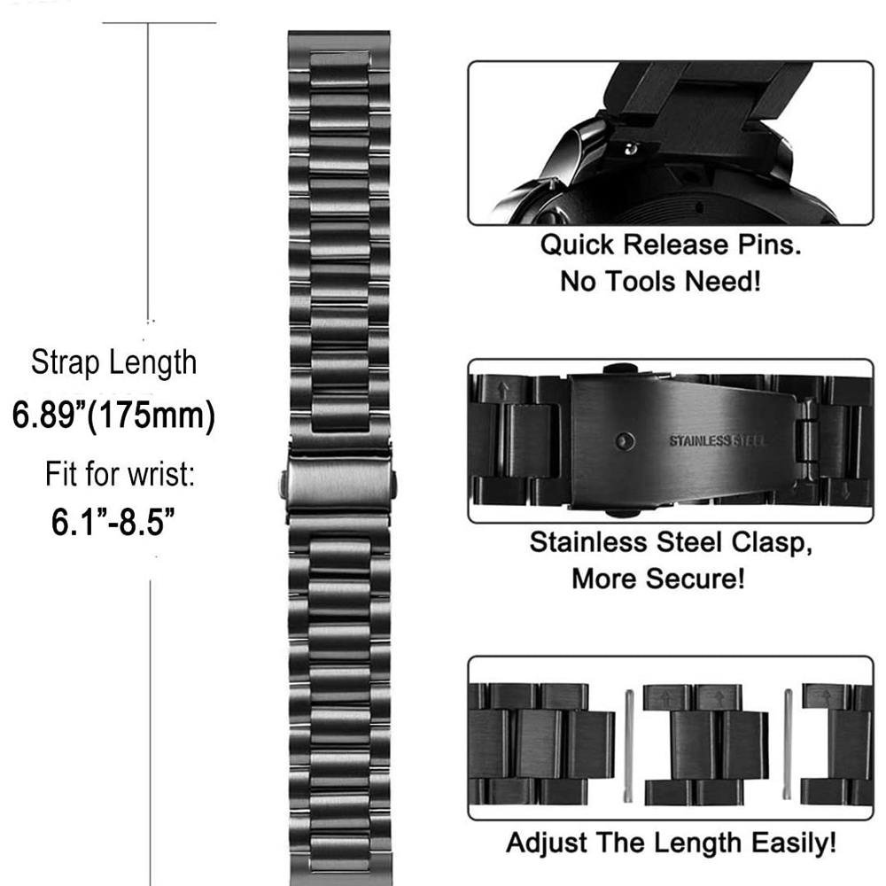 สายเหล็กสำหรับนาฬิกา GT2E Huaw - Titan Smartwatch Accessories บทวิจารณ์และราคา